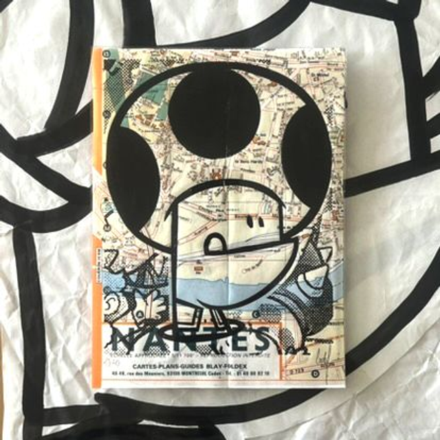 Xylo TOAD Carte Nantes 18x24 cm sans cadre