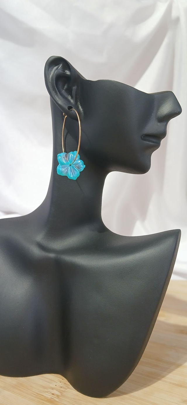 Boucles "Hawaï pailleté"