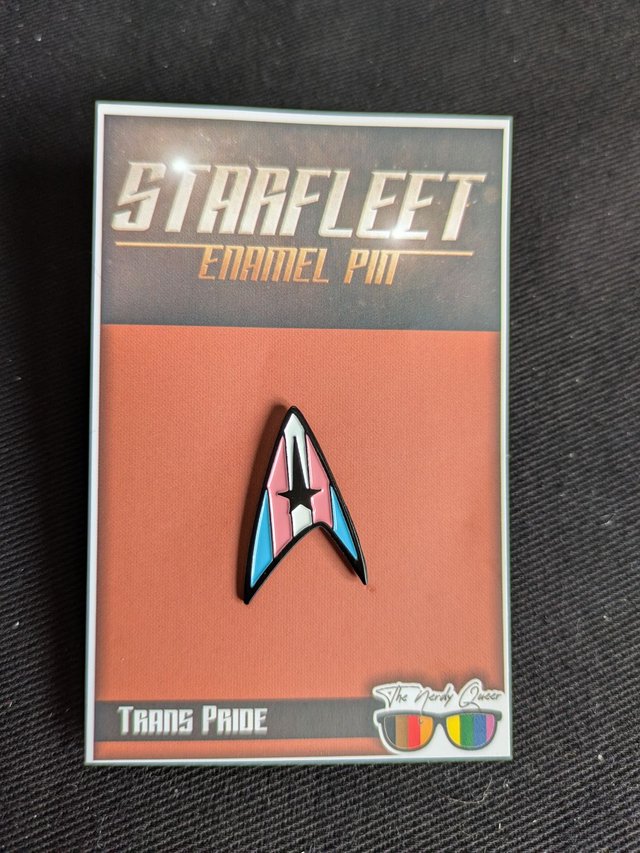 Starfleet Insignia Transgender Pride Flag Soft Enamel Pin Badge