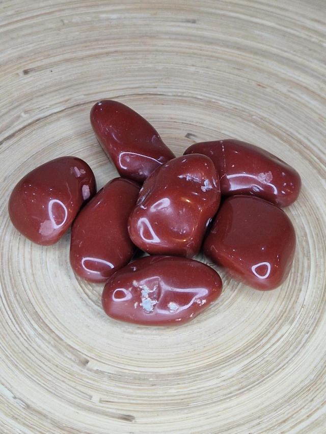 Jaspe rouge - Pierre roulée