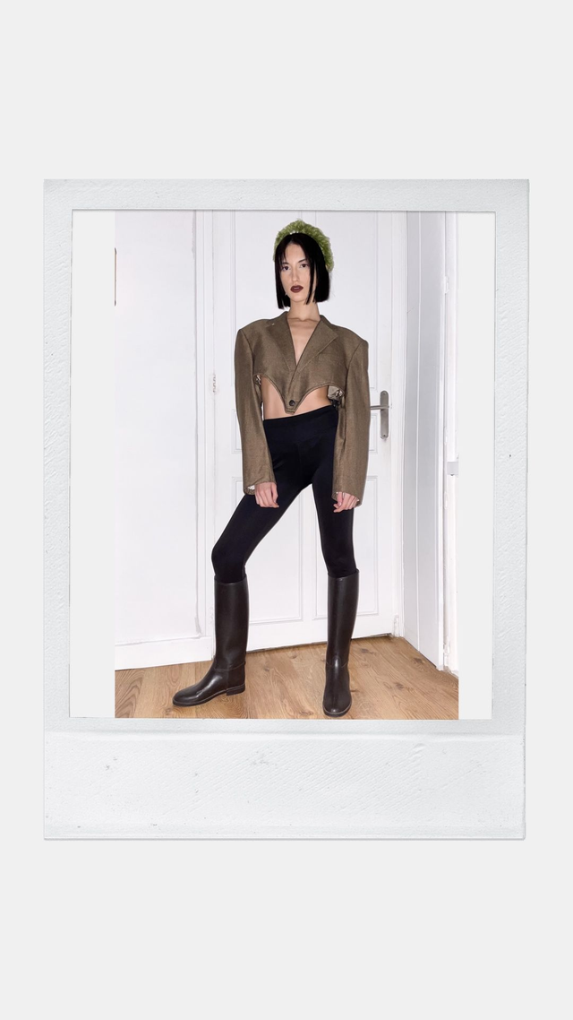 Serre-Tête - Fourrure Verte