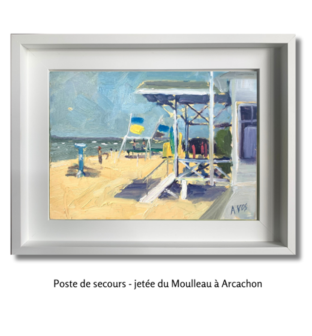 Le poste de secours à Jetée du Moulleau - Arcachon