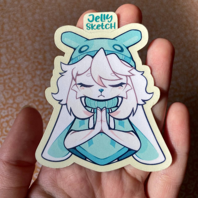 Mochi Pray | OC Sticker