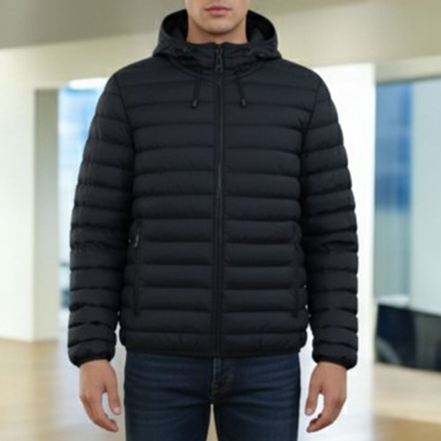 Piumino uomo sportivo slim fit BLK ultralight 100gr