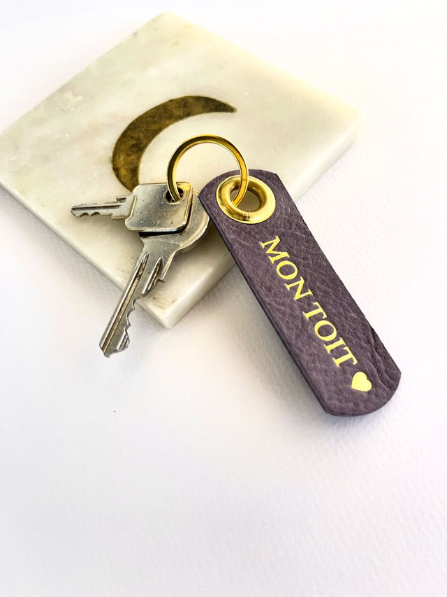 Porte-clés personnalisé OBLONG œillet