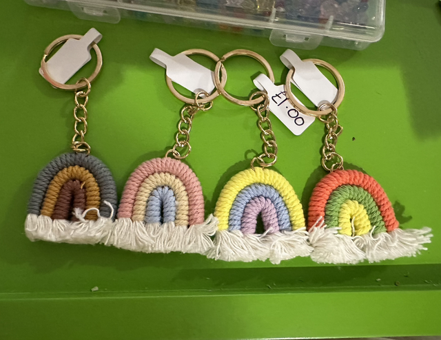 Rainbow Keyrings 