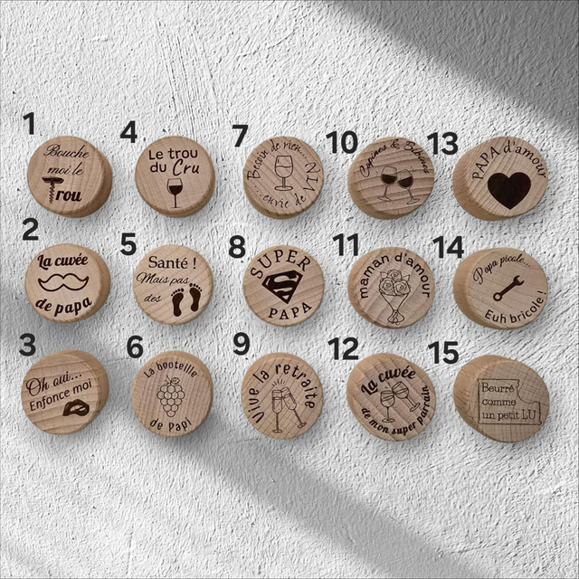 Bouchon de vin personnalisés 