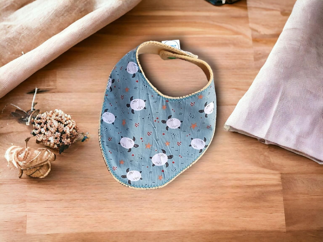 Bavoir Naissance à 6 mois réglable Tortue