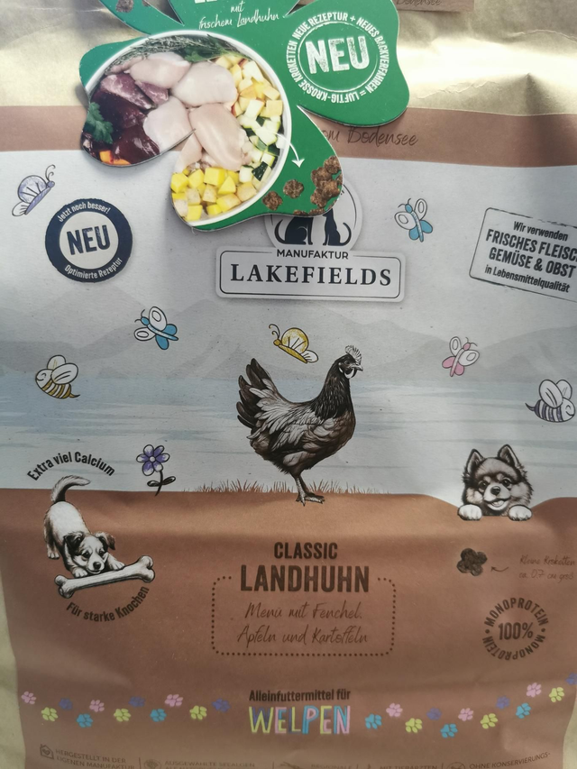 Trockenfutter - Classic Landhuhn für Welpen - Lakefields