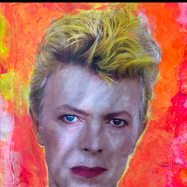 Handmade David Bowie Camouflage Jacke