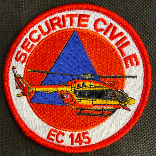 Badge EC145 - Sécurité Civile - tissus brodé