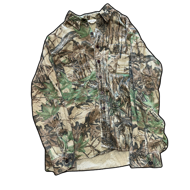 Walls Real Tree Camo Button-Up Jacket - L