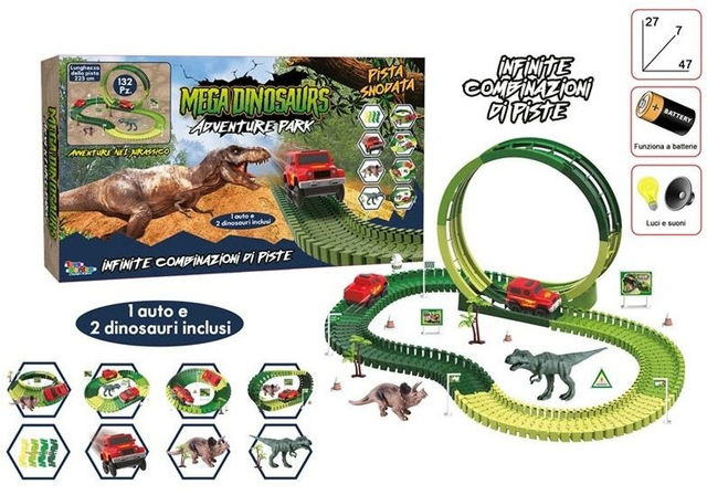 TOYS GARDEN PISTA MEGA DINOSAURUS ADVENTURE PARK