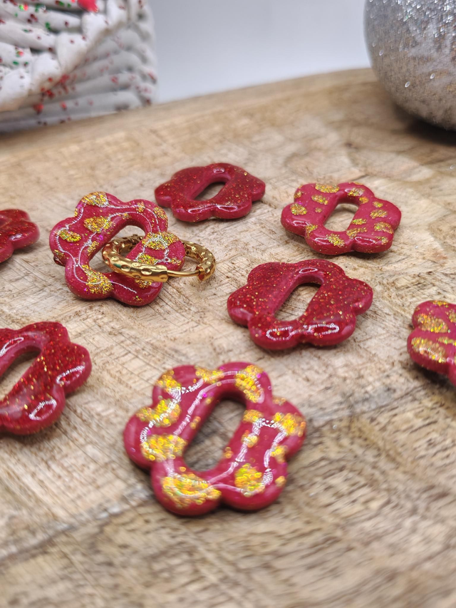 Choupettes Jain réversibles Rouge léopard 