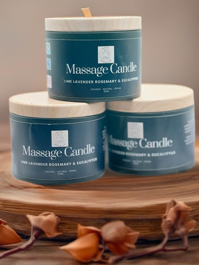 Massage Candle (Lime, Lavender, Rosemary &amp; Eucalyptus)