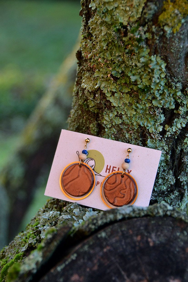 Boucles d'oreilles "Fragments de paysage"