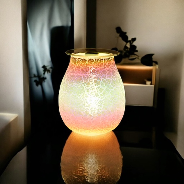 Rainbow Crackle Effect Electric Wax Warmer