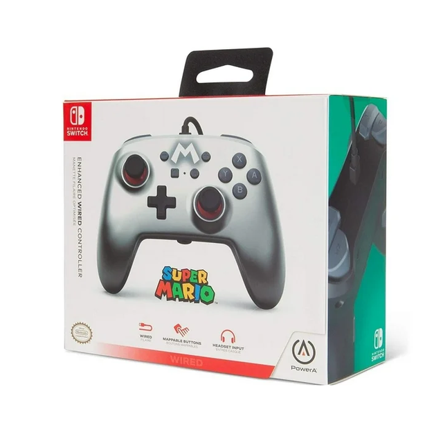 Control Nintendo Switch Super Mario Power A / Con Cable