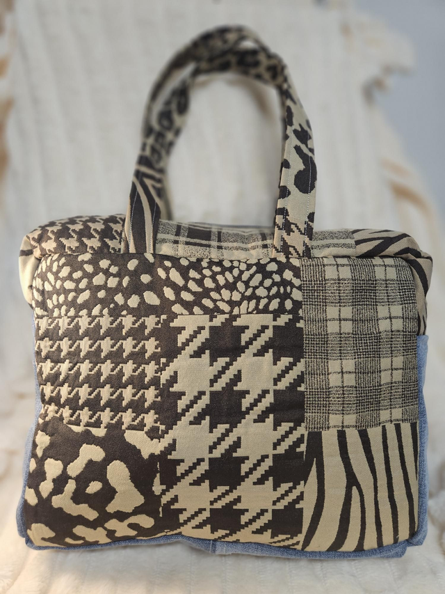 Valisette "marron crème "