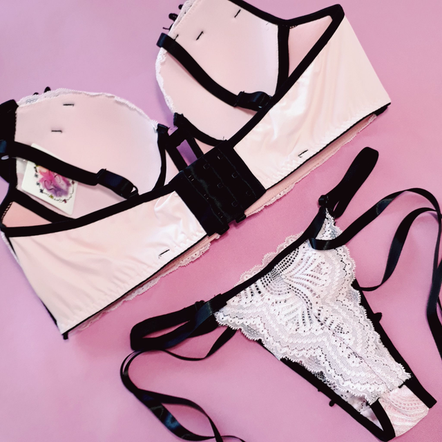 Conjunto de Lingerie Lavinia - Cor Rosê