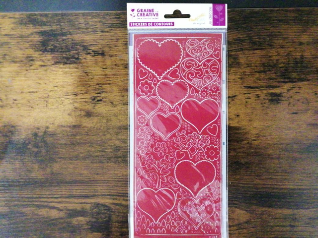 Peel off&#039;s cœurs fleurs 