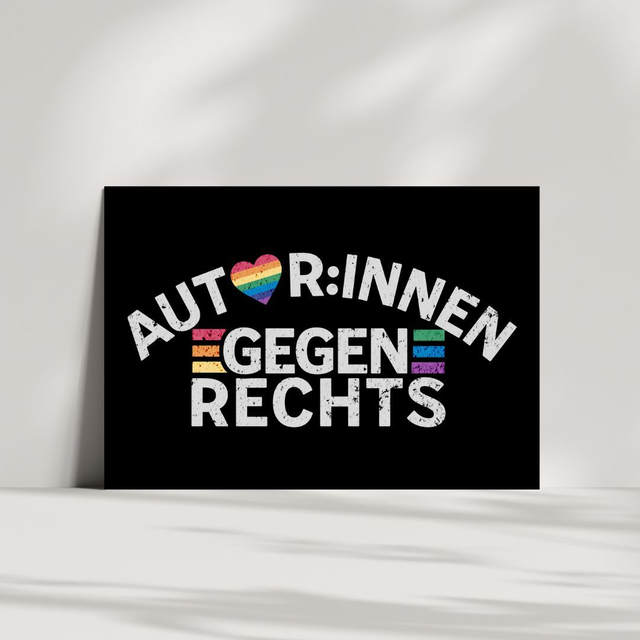 *SPENDENAKTION* Postkarte "Autor:innen gegen rechts"