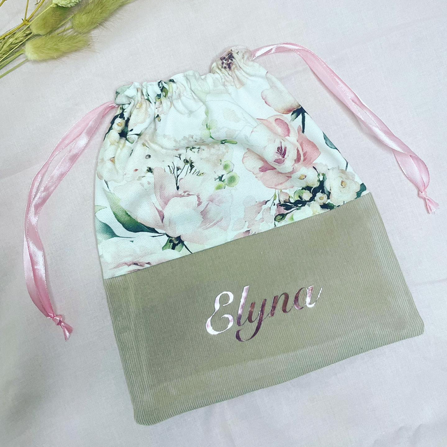 Pochon pour doudou personnalisable 