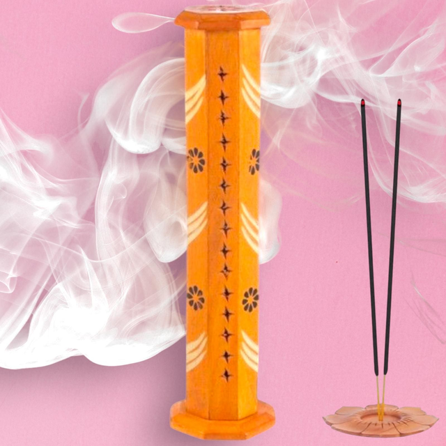 Tour à encens orange