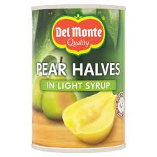 Del Monte Pear Halves In Syrup 415g