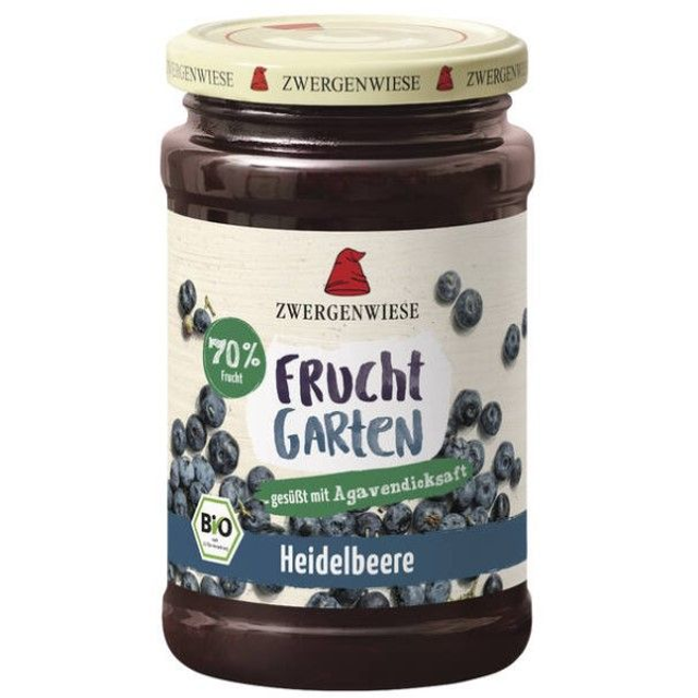 Zwergenwiese FruchtGarten Heidelbeer 225g Glas