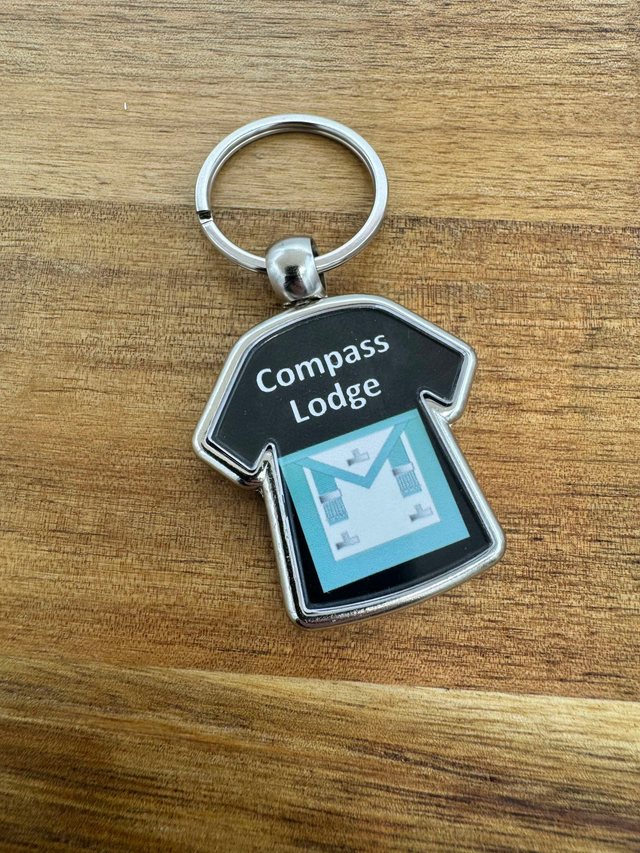 Custom Masonic Keyring - Shirt shaped - Past Masters Apron