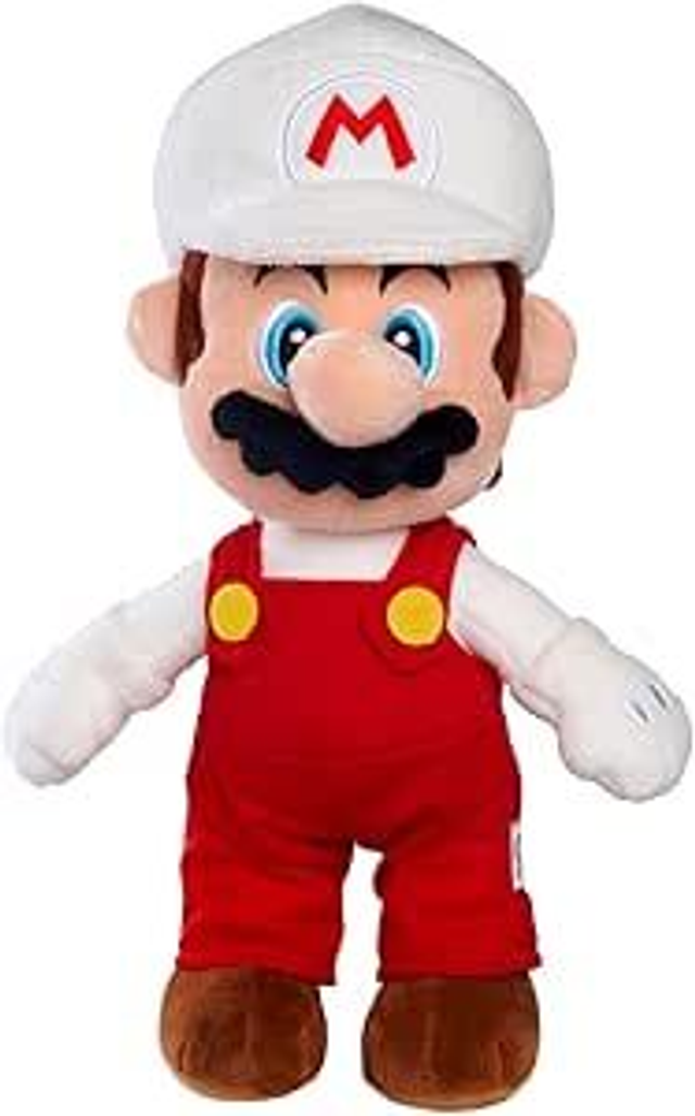 Super Mario: Fire Mario 23cm Plush