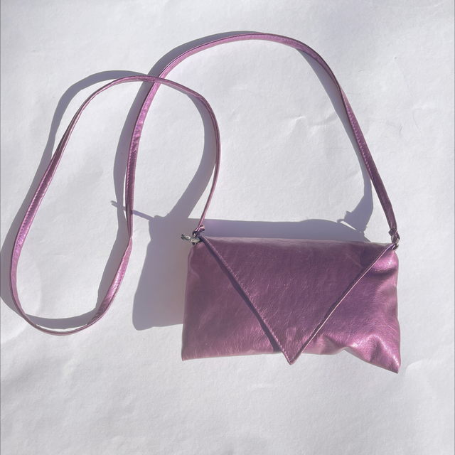 Flieder Tasche Leder Umhängetasche