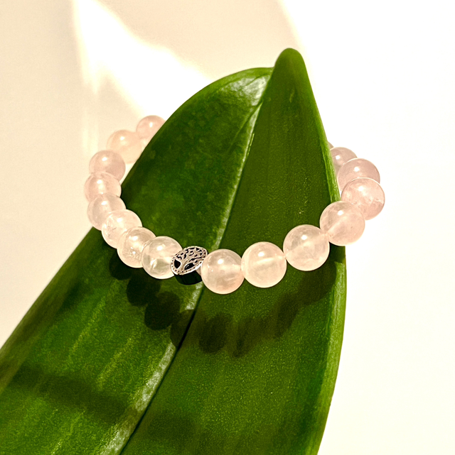 Bracelet en Quartz Rose (A)
