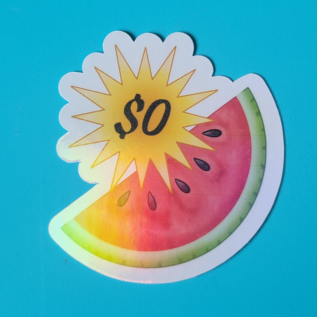 Free Watermelon Sticker