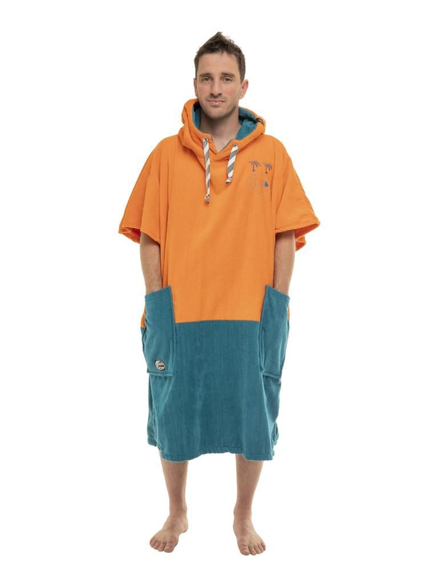 All In Changing Robe Tiger Orange beach poncho