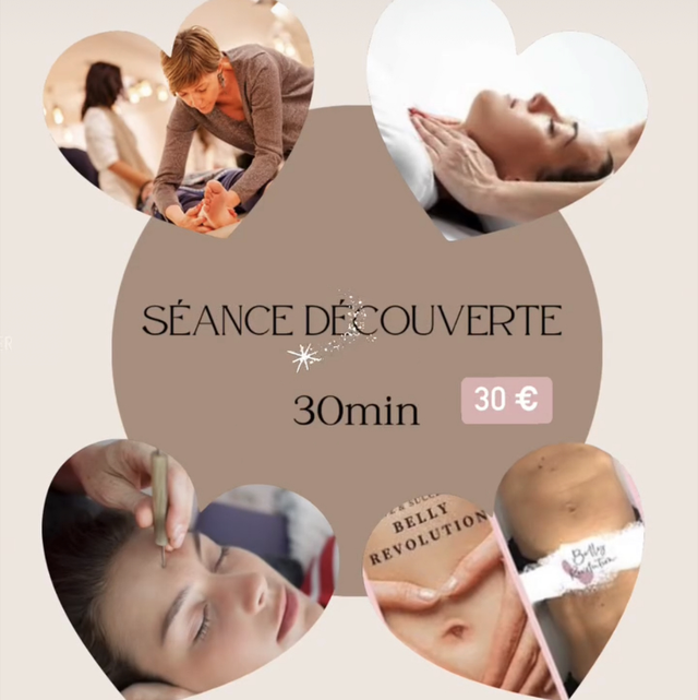 Séance découverte 30 minutes (reiki ou drainage ou Dien Cham ou massage énergétique)