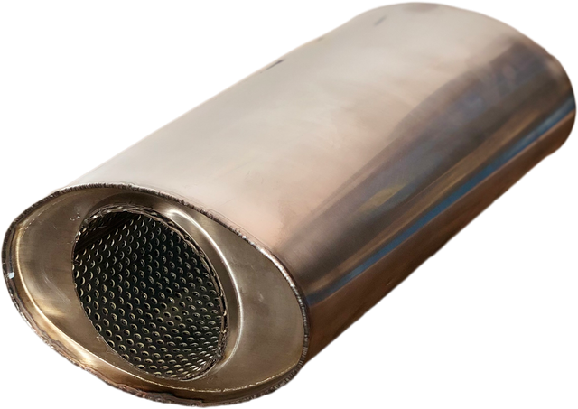 Universal Schalldämpfer 4 Zoll 101,6 mm 120x200x500mm H x B x L (1)