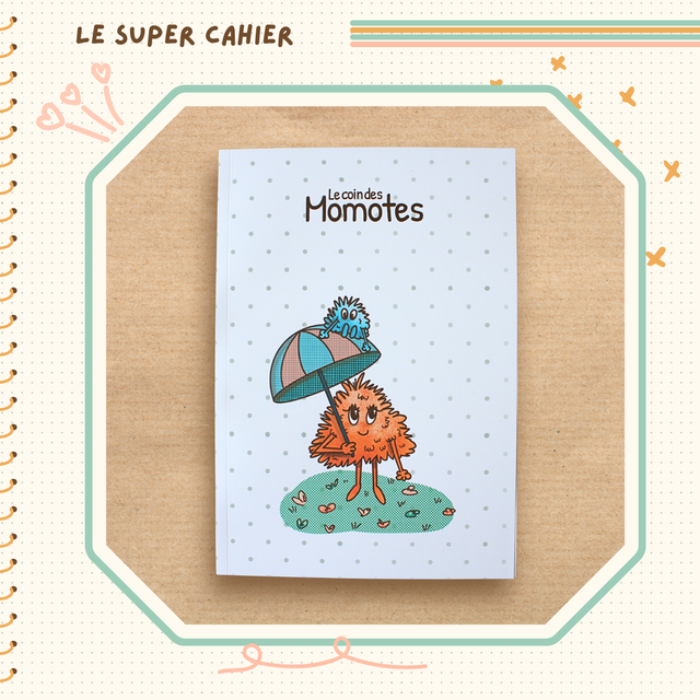 Carnet A5 illustré - Deux mignonnes momotes