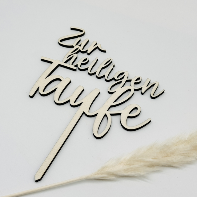 Caketopper Taufe Moder 
