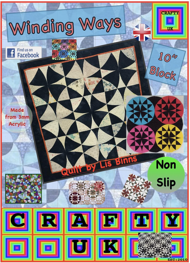 Winding Ways Template set two sizes