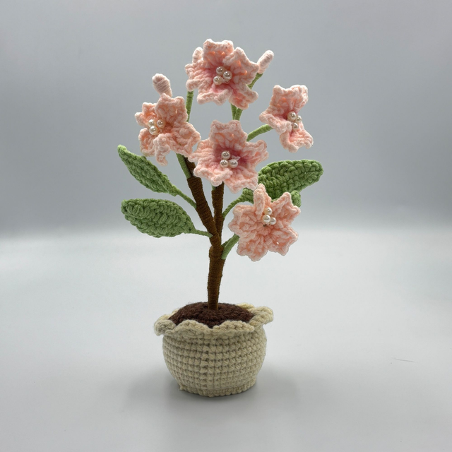 Pot de sakura décoratif (5 fleurs)