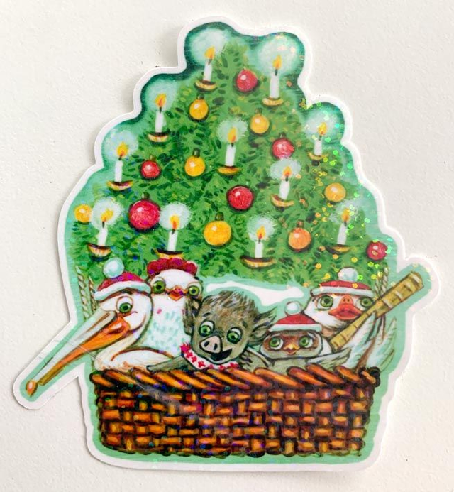 Die-Cut-Sticker "Christmas Ballon"