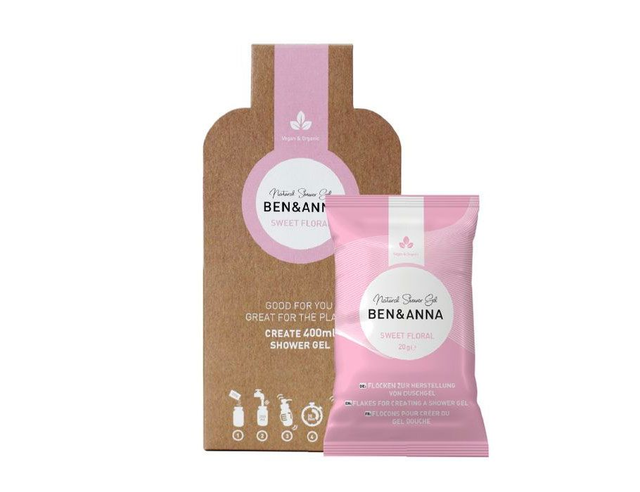 [Ben &amp; Anna] Douchegel - Vlokken - Sweet Floral - 2x20gr.