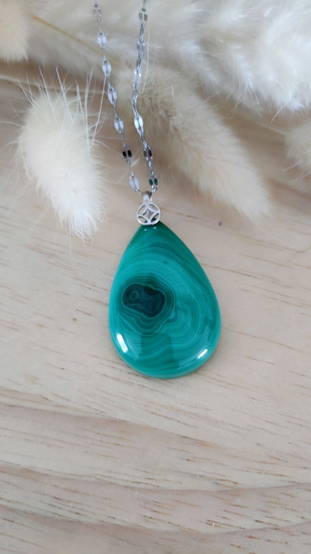 Pendentif Malachite goutte