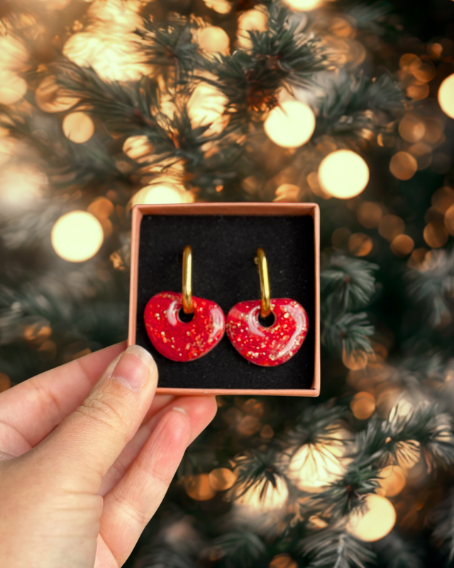 Organique rouge marbré