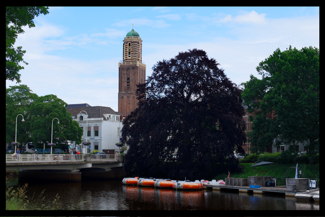 A4 Zwolle City Centre - Photoprint Framed