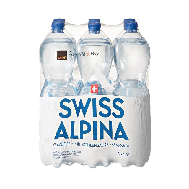 Swiss Alpina blau mit Kohlensäure 1.5l