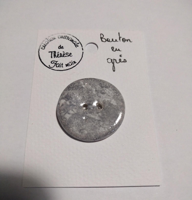 Bouton gris marbré 