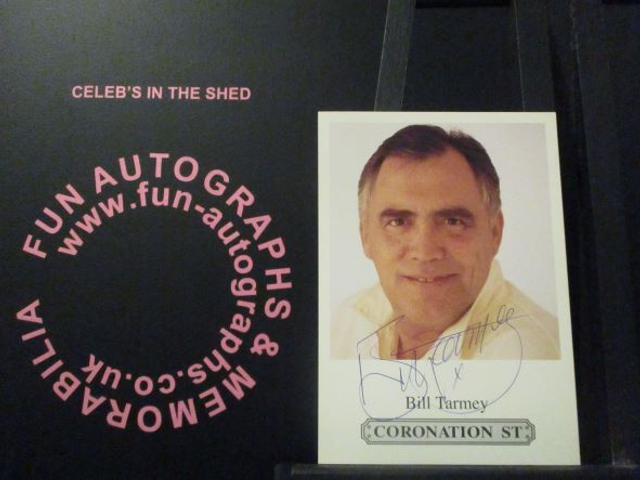 Bill Tarmey (Jack Duckworth) Authentic Autographed Coronation Street 6x4 Cast Card